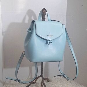 Kate Spade Lizzie Powder Blue backpack Saffiano